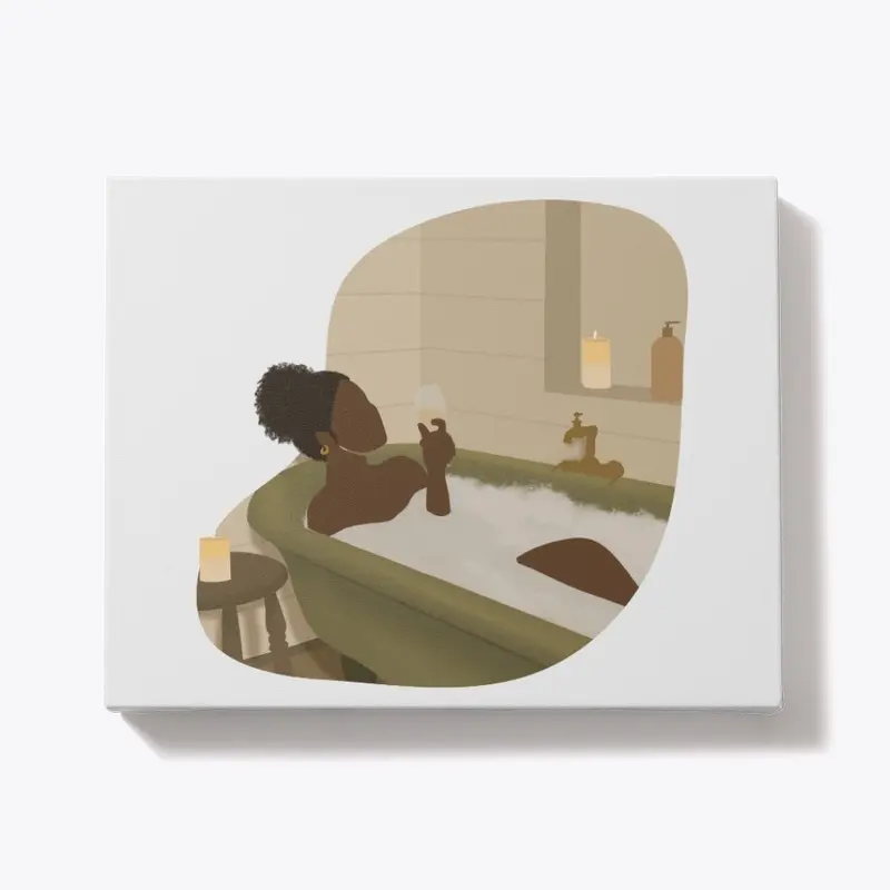 BATHING AND SIPPING CANVA