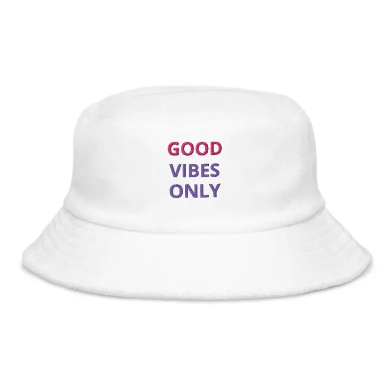 GOOD VIBES ONLY BUCKET HAT